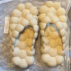 Kids Cream Bubble Sandals